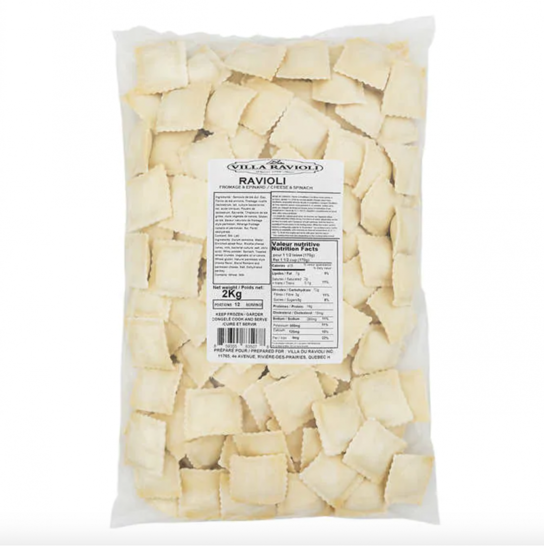Villa Ravioli Frozen Cheese and Spinach Ravioli - Frozen Pizza, Pasta